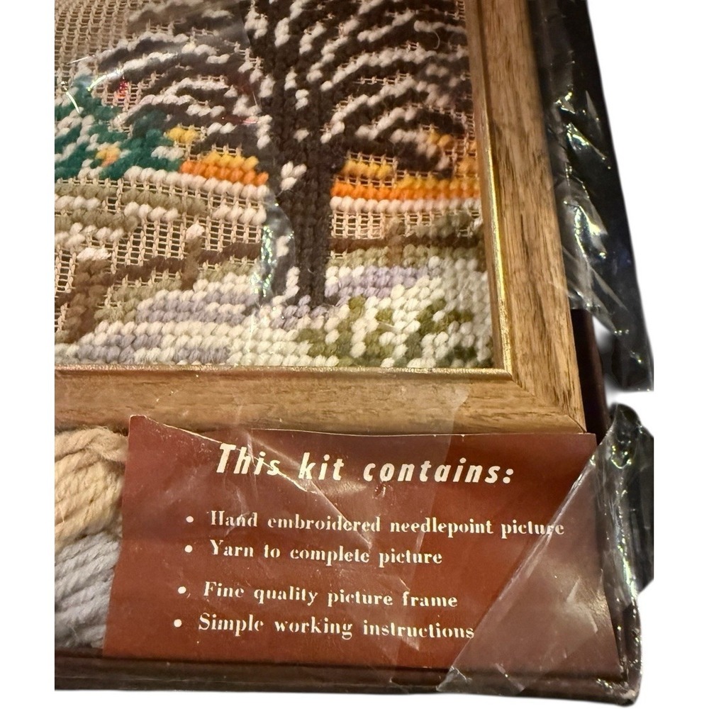 Bucilla Needlepoint Picture Kit designed to finish with frame New In Package - Picture 2 of 4